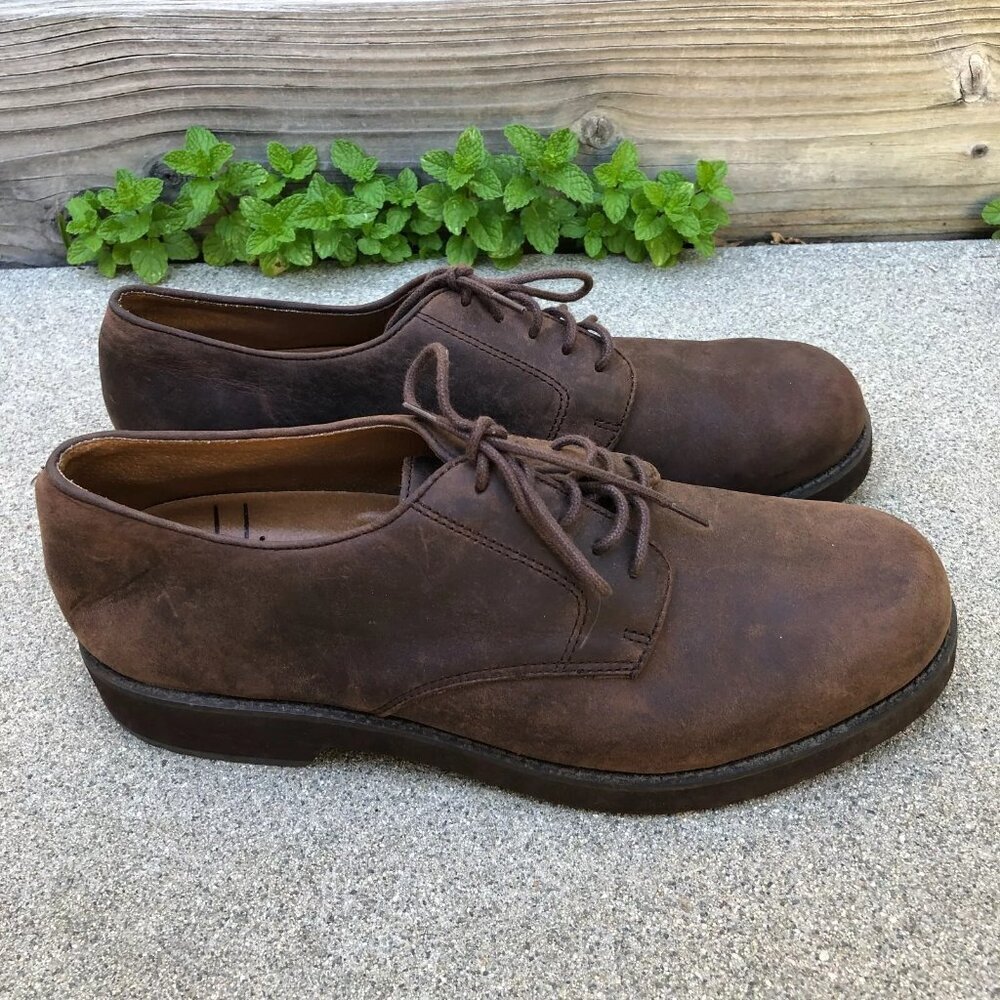 Authentic BASS 125 Oxford Dress Shoes Men's 10.5 M Essex Leather Lace 1328-204‌